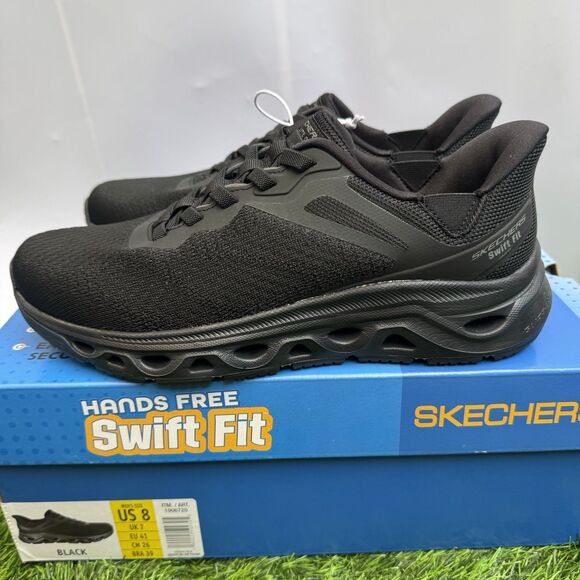 Skechers Men\'s Glide Step Sneaker Hands Free Swift Fit Sz 8 Slip On Shoes main image 4